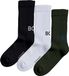 Björn Borg Core Crew Polyamide Sokken - 3 Paar - Unisex - Maat 36-40 - Zwart/Wit/Groen
