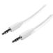 StarTech.com 2 m witte slanke 3,5 mm stereo/audiokabel - M/M