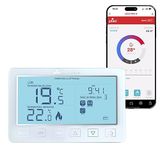 Digitale Plikc Digitale draadloze thermostaat met dual-band compatibel met Alexa - voeding 230 V - (Sneeuw PRO W)
