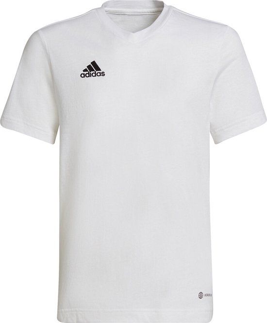 Adidas Entrada 22 T-Shirt - Wit - Kinderen - Maat 164