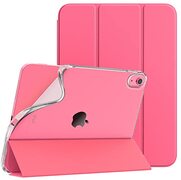 TiMOVO Case voor iPad 10e generatie hoesje 2022, slanke standaard case voor iPad 11,9 inch, zachte TPU achterkant, slimme folio beschermende lederen hoes geschikt voor iPad 10 - watermeloen rood