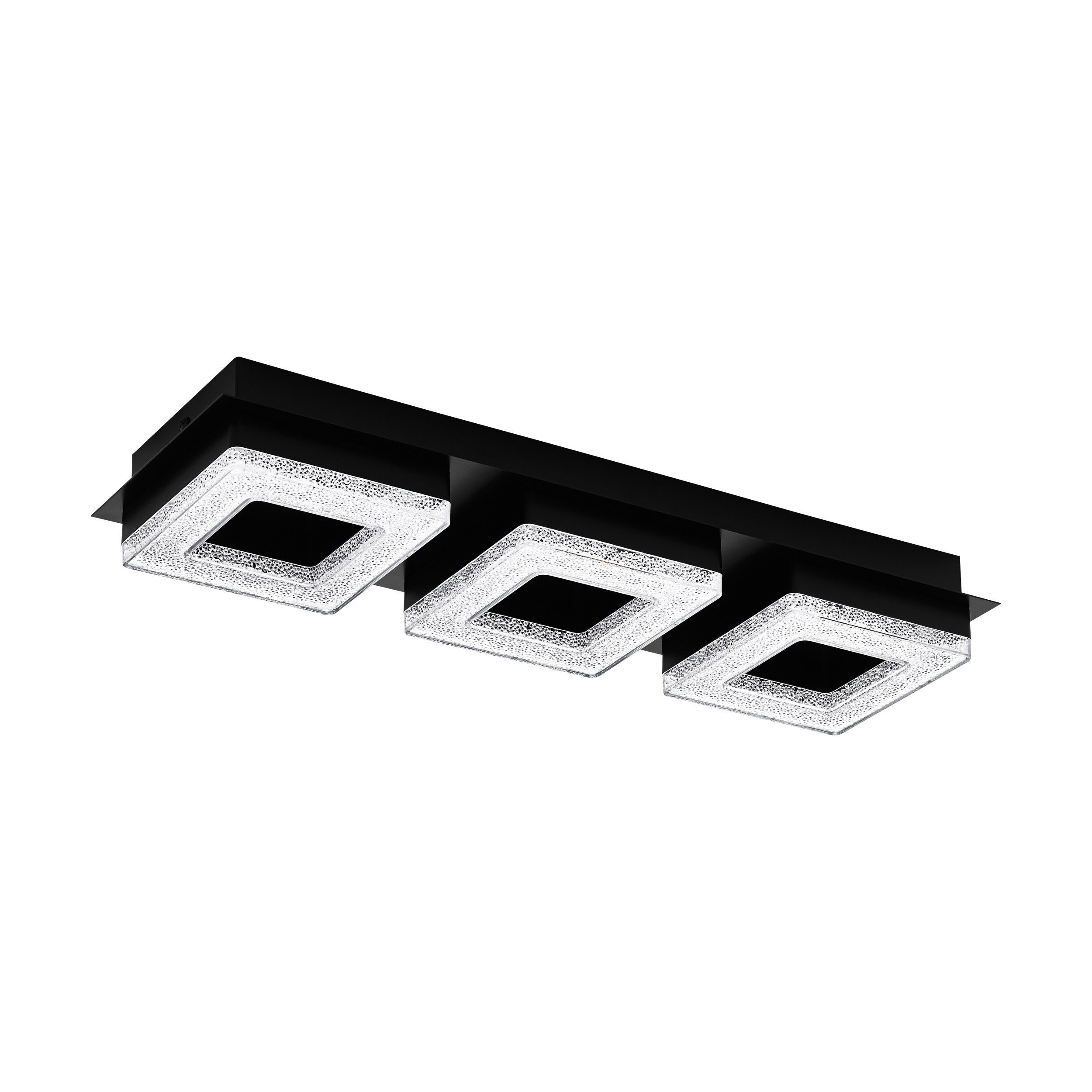 EGLO Fradelo 1 - Plafondlamp - 1200 lumen - 3000 kelvin - Zwart