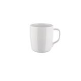 Alessi Itsumo NF07/89 Designer-mok, voor dagelijks gebruik, minimalistisch design, gemaakt van wit porselein, 300 ml