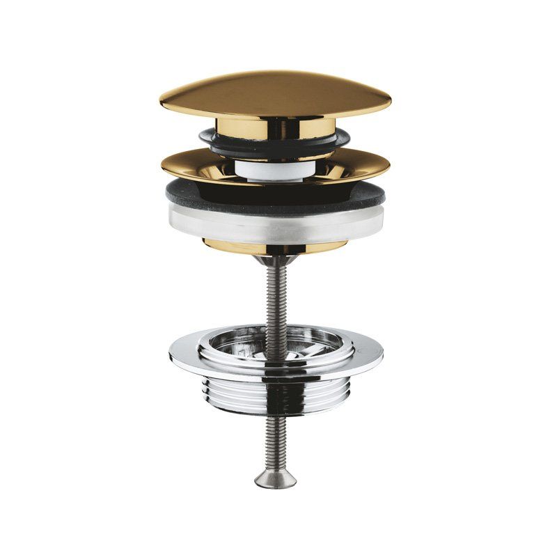 GROHE 65807GN0 Afvoergarnituur Push Open Brushed Cool Sunrise - Goud - Messing