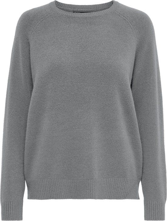ONLY ONLLESLY Kings L/S Pullover Knit - Medium Grey - XS