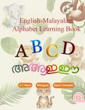 English-Malayalam Alphabet Learning Book