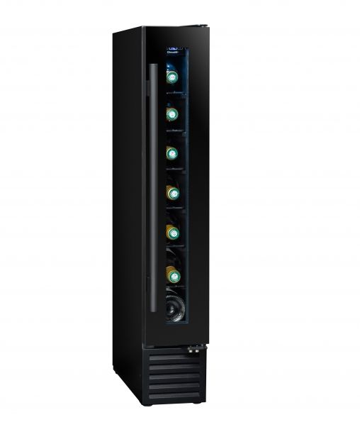 Climadiff CBU7S1B - Wijnkoelkast - Ingebouwd - 7 flessen - Zwart