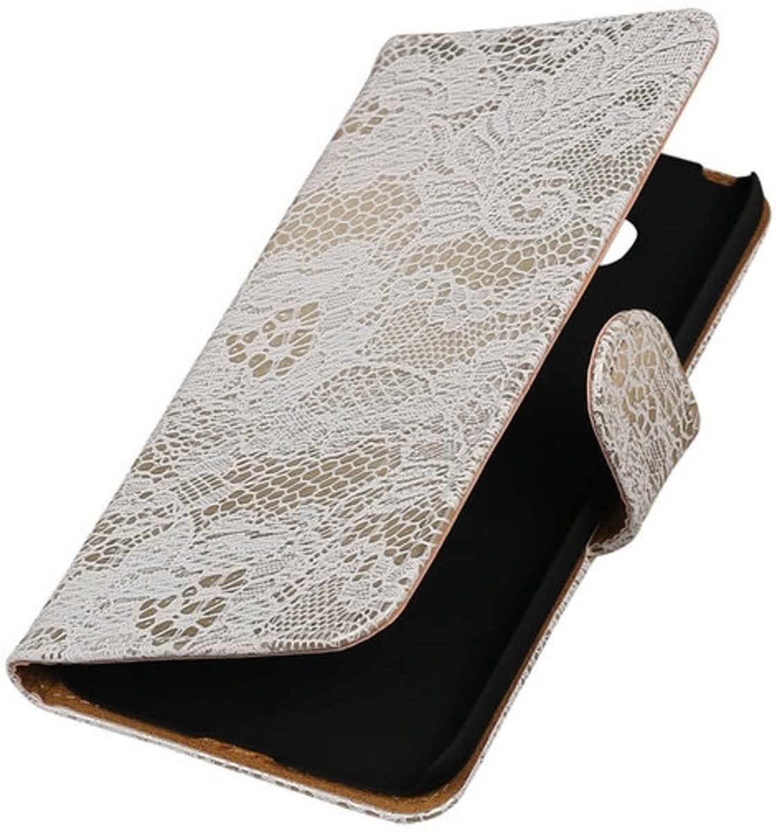 Best Cases Wit Lace booktype cover hoesje voor LG G5