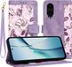 Techsuit Hoesje geschikt voor OnePlus Nord CE 4 Lite - FlipCraft Book Wallet Case met koord - Mysterious Purple