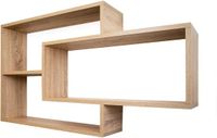 TRAUMMÖBEL Wandplank Wit/Natuur/Zwart 'Ernie'
