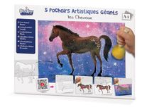 Crea Lign Les Chevaux CL209 reuze kunststencils