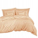 DARYMEX GROUP Ensemble de literie en bambou et coton 160x200cm - Rayures beige
