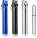 Solidchoice Set van 4 metalen tandenstokerhouders met sleutelhanger en opbergdoos