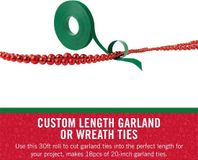 Velcro - Klittenband voor het ophangen van (kerst)versiering - Groen - Dubbelzijdig - 7.5 cm x 9 m