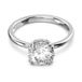 Swarovski Constella cocktailring, Ronde slijpvorm, Wit, Rodium toplaag