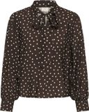 Kaffe KAdotte Blouse Dames Blouse - Coffee Bean Turtledove Dot