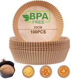 AiQInu Airfryer bakpapier rond 20 cm 100 stuks