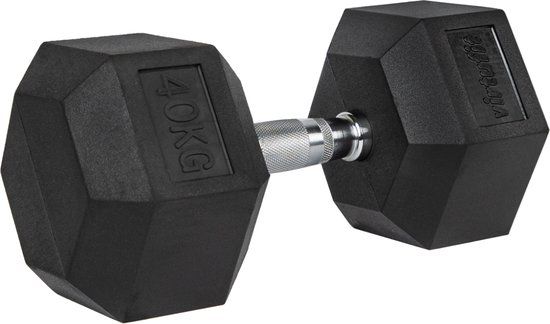 VirtuFit Hexa Dumbbell Pro - 40 kg - Zwart - Per Stuk