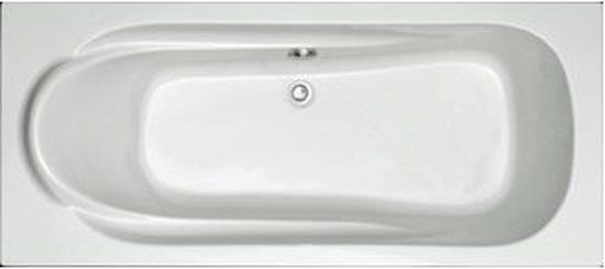 Plieger Spring Bad - Acryl - Rechthoekig - 170x75cm - Met Poten - Wit