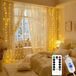 Rideau lumineux intérieur - 2 x 2 m - 200 LED - Blanc chaud