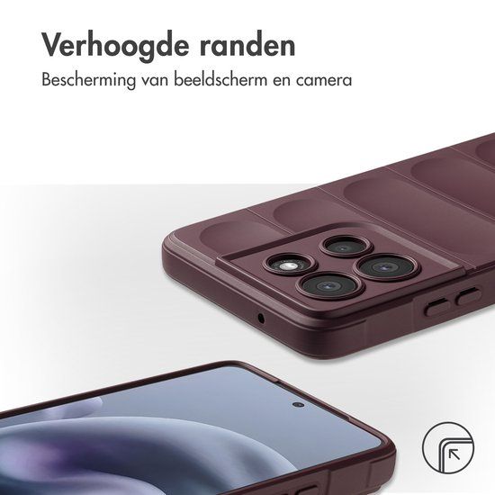 imoshion EasyGrip Backcover voor de Motorola Moto G86 - Aubergine