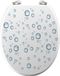 Siège de toilette MDF Bubble avec charnières métalliques