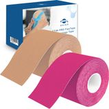 axion® Kinesiologie Tape Set van 2 beige roze