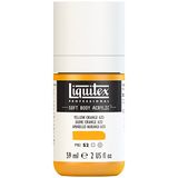 Liquitex 1959414 Professionele Acrylverf Soft Body - Kunstenaarsverf in romig dekkende consistentie, hoge pigmentatie, lichtecht & verouderingsbestendig, 59ml flesje - Geel Oranje Azo