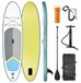StarTech Opblaasbaar SUP-board - Surfplank voor volwassenen - 15,24 cm dik - Verstelbaar peddel - Pomp - Blauw