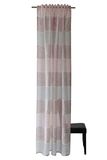 Homing halbtransparenter Vorhang quergestreift Rose (1 Stück) 245 x 140 cm (HxB) 5411-19