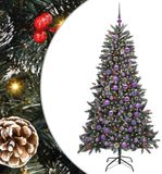 vidaXL Kunstkerstboom Groen 180 cm PVC en Plastic en Staal