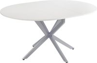 Vicco Eettafel Loyd, Wit/Grijs, 120 x 76.5 cm