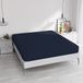 Hoeslaken Elegant Hoeslaken, 35 cm, Donkerblauw, Tweepersoonsbed Maxi