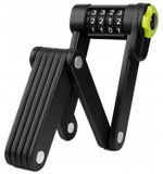 Trizand 25733 Antivol de vélo pliable avec combinaison à chiffres, noir