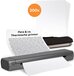 Pora&Co M08F - Thermal Printer - Portable A4 - Incl. 200 Sheets + Carry Bag - Print via Phone/Computer - Grey