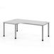 Hammerbacher Bureau 90° hoek met 4 ronde poten - 200 x 120 cm