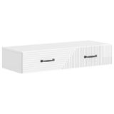vidaXL Wandgemonteerde zijtafel 87,5 x 34,5 x 17 cm Bewerkt hout