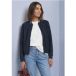 Street One 3231535 Veste à manches longues aspect soie avec fermeture éclair pour femme (lot de 1), Bleu foncé, 38