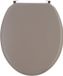 Toiletbril - Mat taupe - MDF - Standaard vorm
