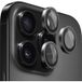 Blueo Film de protection pour caméra arrière Metal Frame pour Apple iPhone 14 Pro Max / 14 Pro, Verre trempé, Noir
