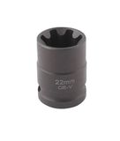 CLAS Equipements Steeksleutelinzet 1/2" 22mm Om 0181