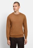 OLYMP Casual Regular Fit Trui ronde hals modder, Effen
