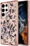 Guess Flower Back Case for Samsung Galaxy S23 Ultra - Pink