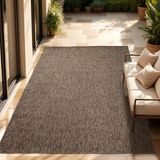 Paco Home In-& Outdoor Balkon Terras Keukenvloerkleed Eenkleurig Gemêleerd Patroon 300x400 cm