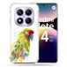 Cokitec Versterkte hoes voor Xiaomi Redmi Note 14 Pro 5G Animal Papegaai Geel