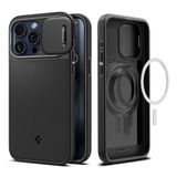 Spigen ACS06599 Optik Armor Magfit Case voor iPhone 15 Pro Max - Zwart