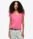 Superdry Studios Pink Round Neck T-Shirt Size: 34