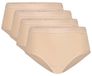Ten Cate 4-Pack Midi Slips - Organic - Beige - L