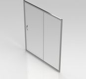 Go by Van Marcke Nemo Go Belo schuifdeur 1600x1900mm 6mm easy clean glas profielen aluminium verchroomd S2050160