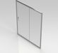 Go by Van Marcke Nemo Go Belo schuifdeur 1600x1900mm 6mm easy clean glas profielen aluminium verchroomd S2050160